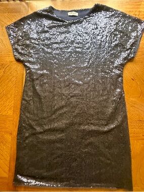 Kate Kasin Navy Sequin Dress Size XL